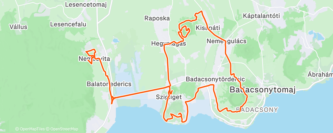 Карта физической активности (Morning Mountain Bike Ride)