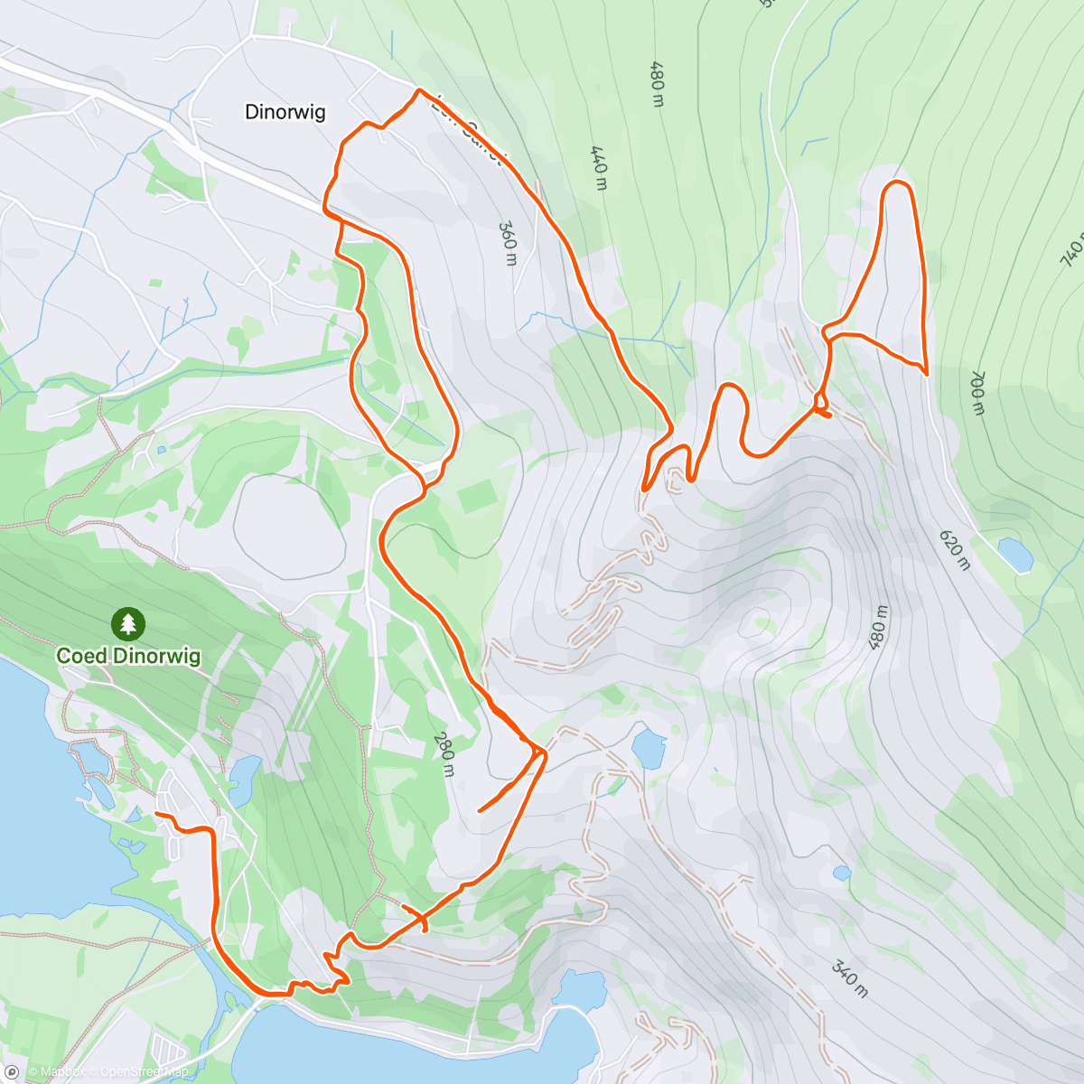 Map of the activity, Dinorwic Quarry - Muslim Hikers ⛰️🏴󠁧󠁢󠁷󠁬󠁳󠁿