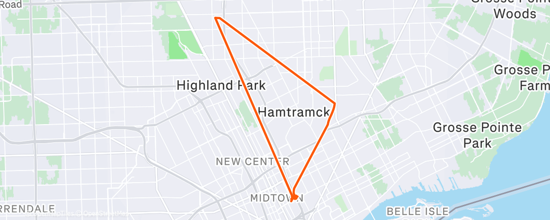 Map of the activity, My GPS had an aneurysm