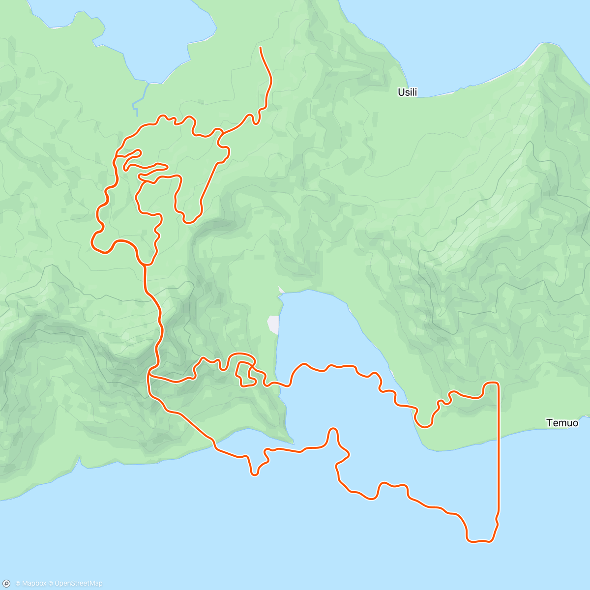 Map of the activity, Zwift - Mayan San Remo in Watopia