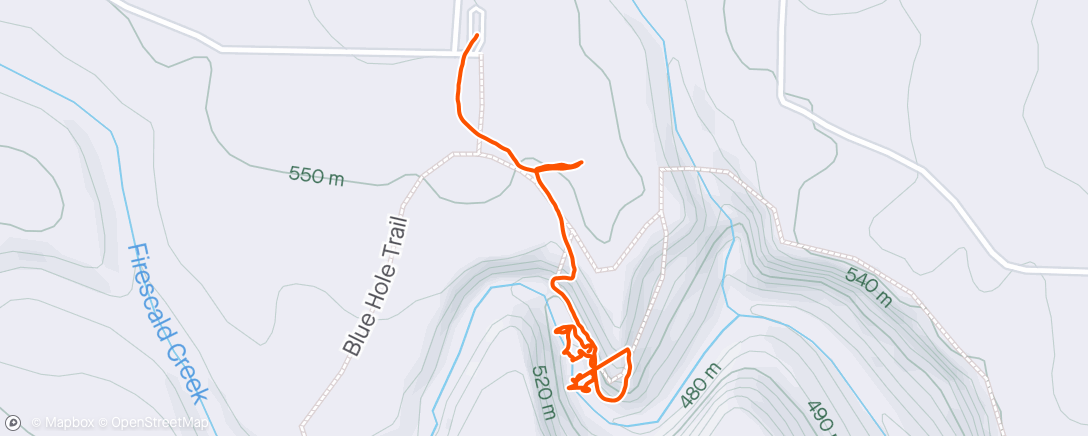 Map of the activity, Greeter Falls - short but mighty