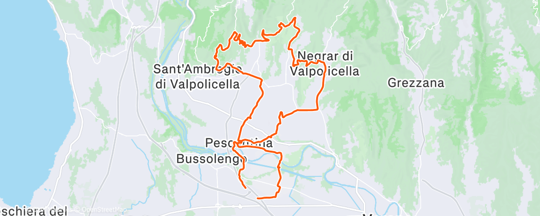 Map of the activity, Mazzurega-Pendola-Masua