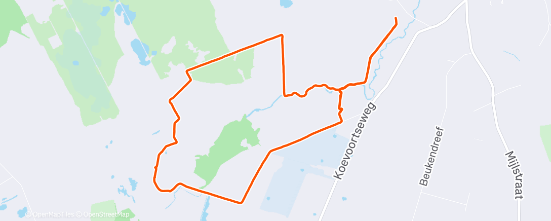 Карта физической активности (Kampina Rode Route)