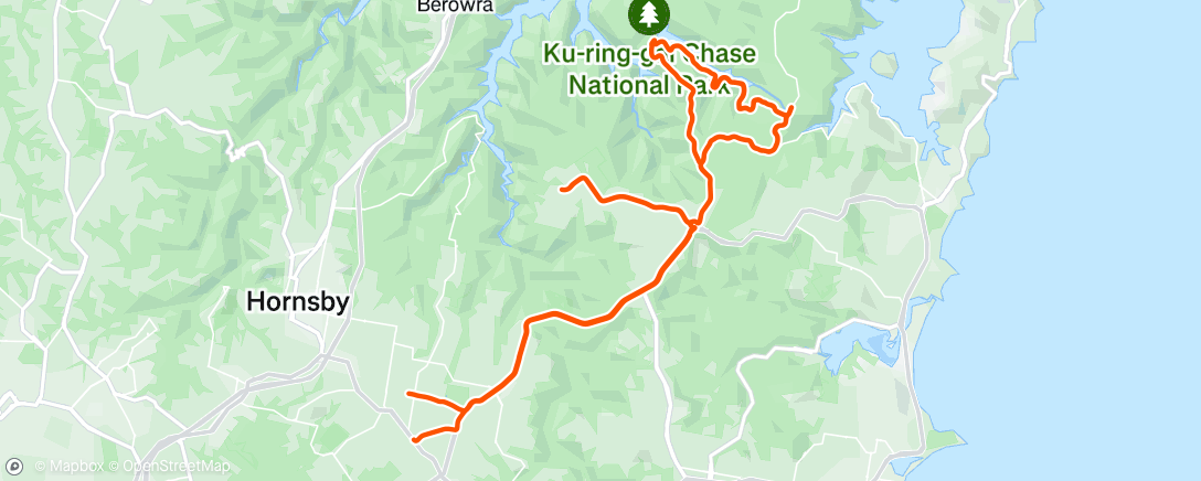 Mappa dell'attività Cycling