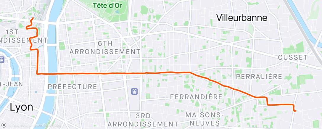 アクティビティ「Vélo dans l'après-midi」の地図