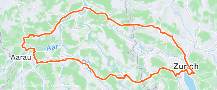 Route map of Küttigen Loop