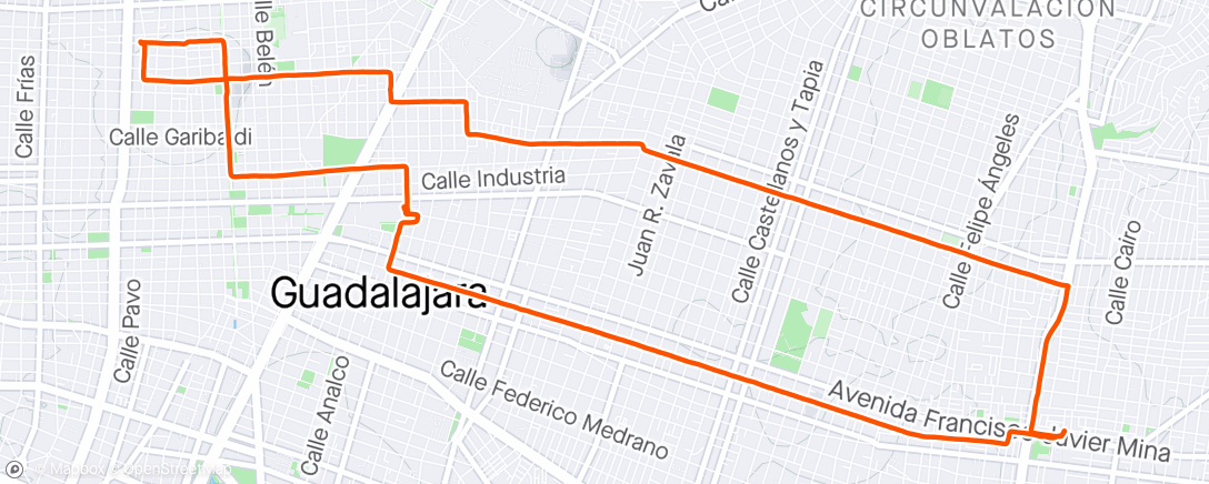 Map of the activity, Traslados al jale