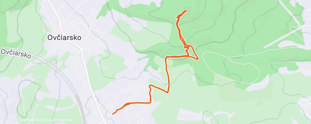 Карта физической активности (Hradisko)