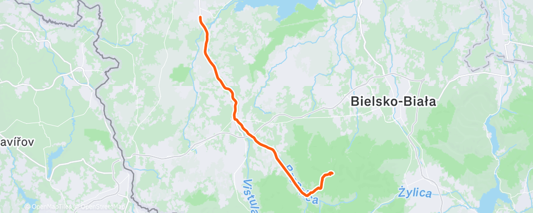 Map of the activity, Afternoon Hike