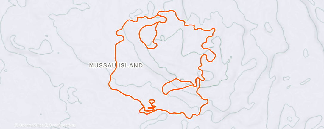 Map of the activity, Poslední letošní trénink, takže data