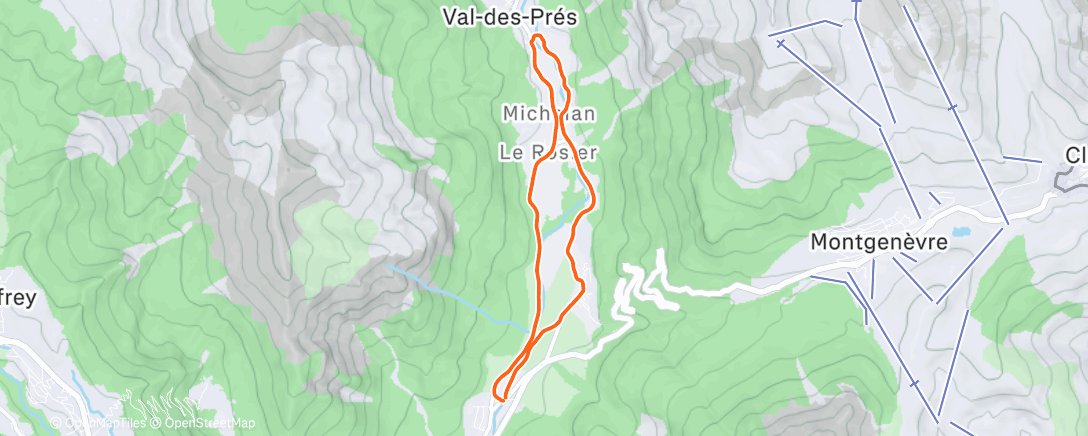 Map of the activity, Sortie tranquille avec Yo