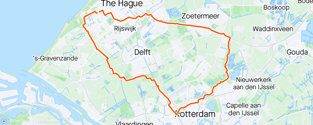 アクティビティ「rondje Rotterdam 📉」の地図