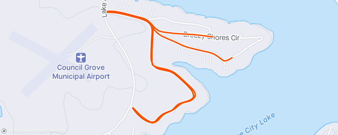 Map of the activity, Morning Walk