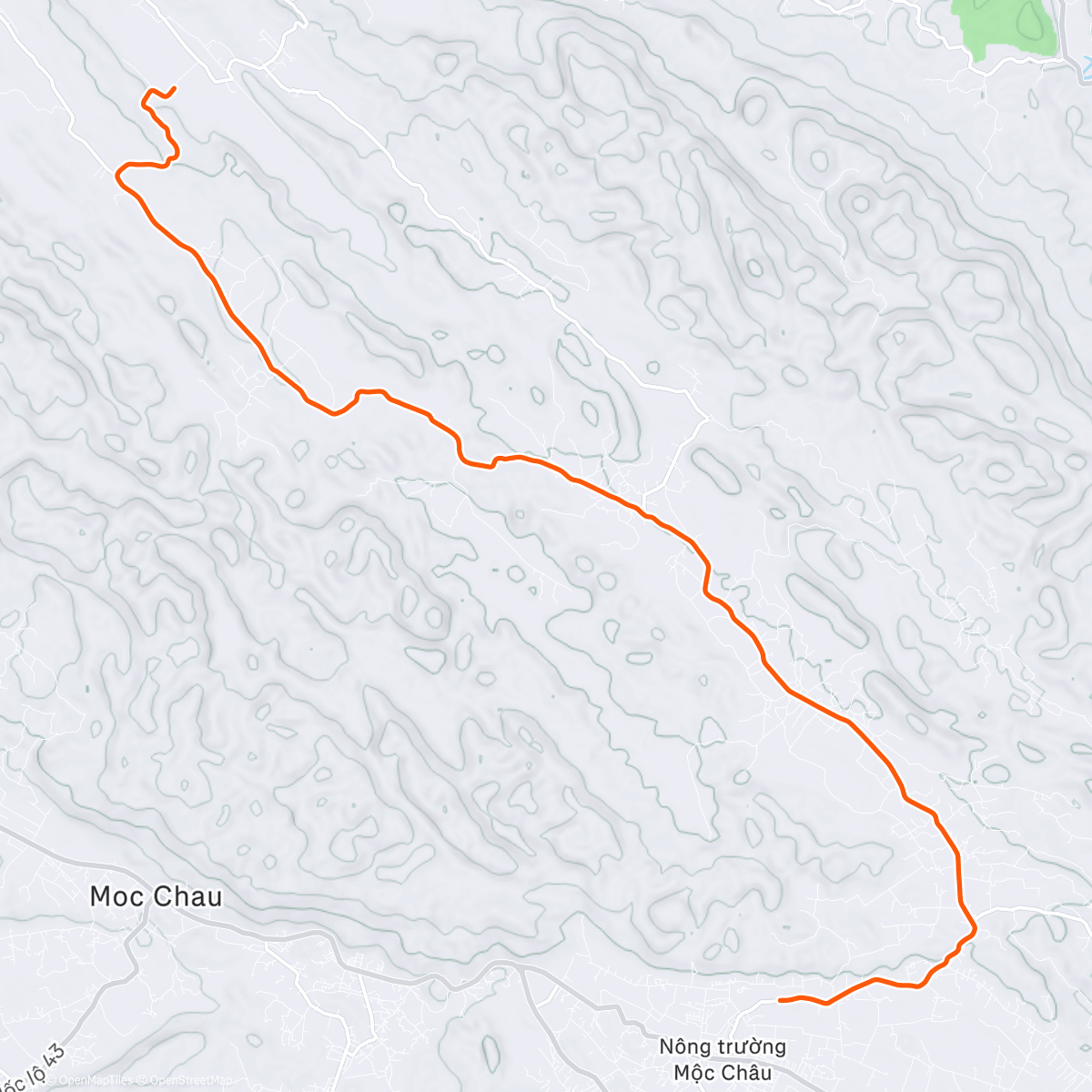 Map of the activity, ROUVY - Moc Chau | Vietnam