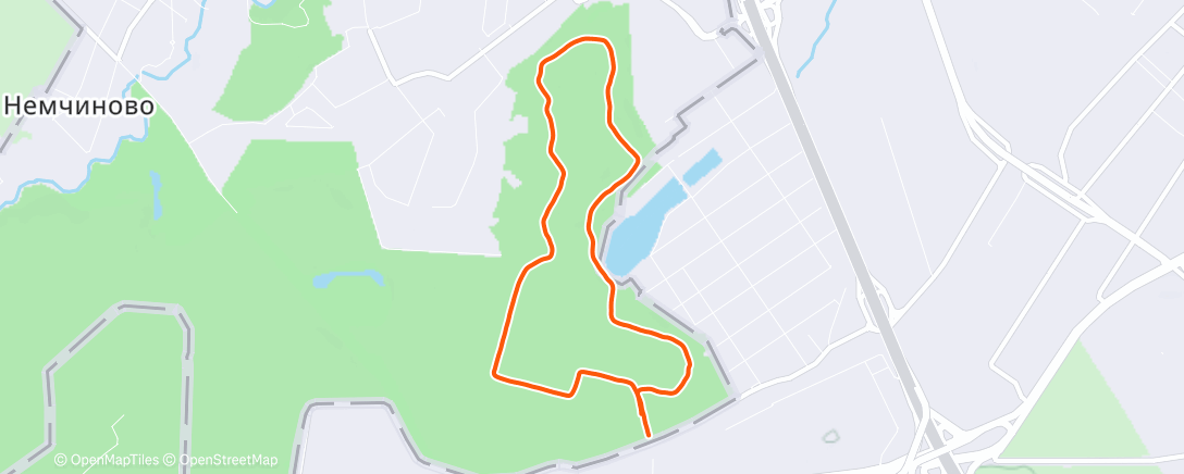 Карта физической активности (Полуденный забег)