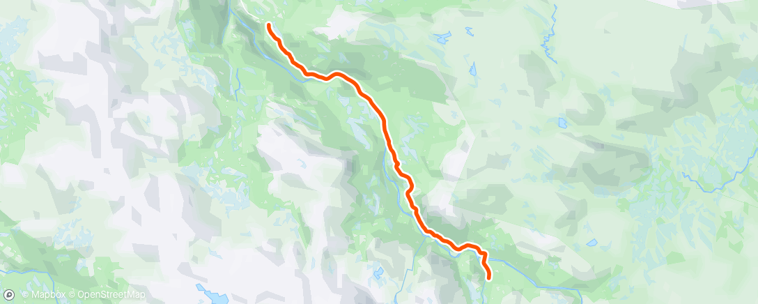 Map of the activity, Fatbiketur på til Nekjådalen på tungt føre👍😎