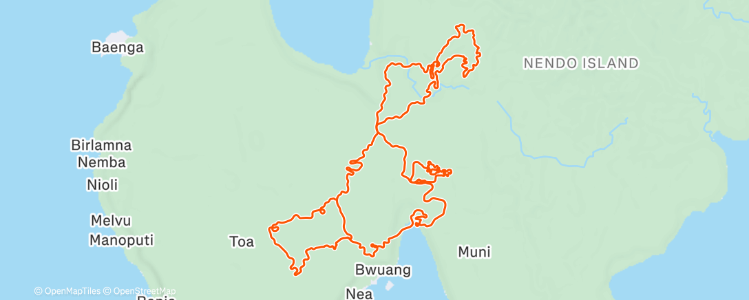 Map of the activity, Zwift - Foundation 1h15m on Shisa Shakedown in Makuri Islands