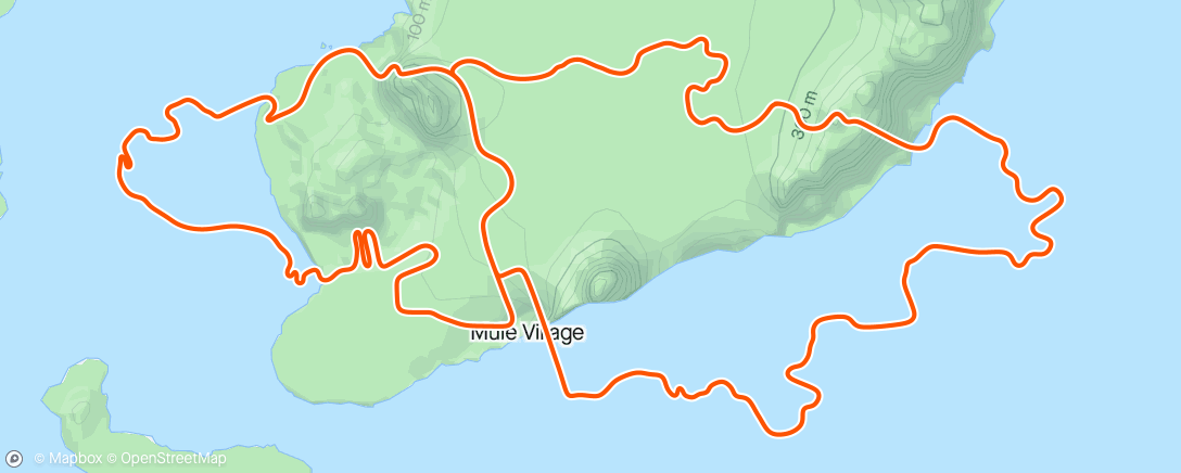Map of the activity, Zwift - Pre flight spin