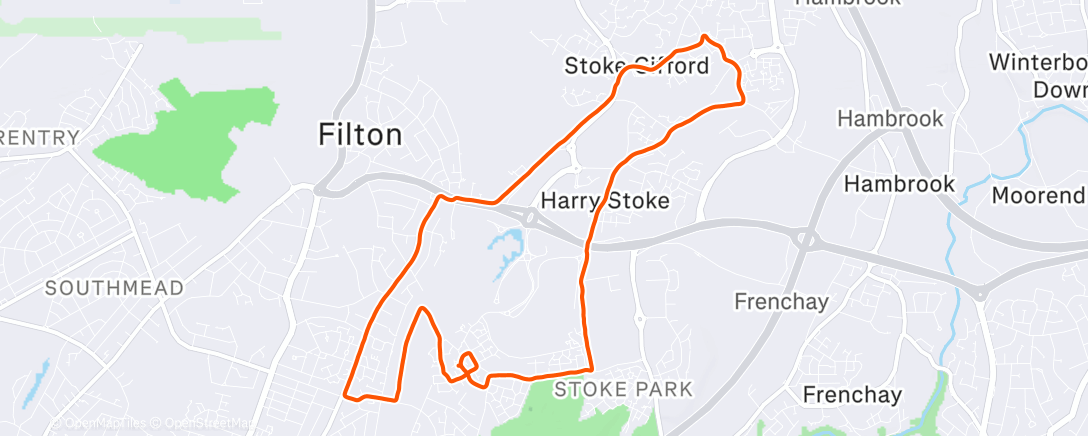 Карта физической активности (Afternoon Run)