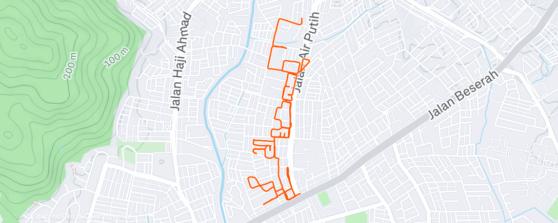 Map of the activity, Winter Solstice Run: 冬 (Winter)