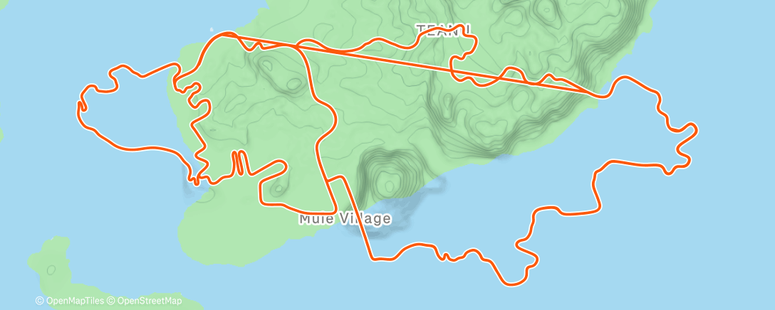Map of the activity, Zwift - Group Ride: Rapha Festive 500 with Coco @ 2.6 W/KG on Triple Flat Loops in Watopia