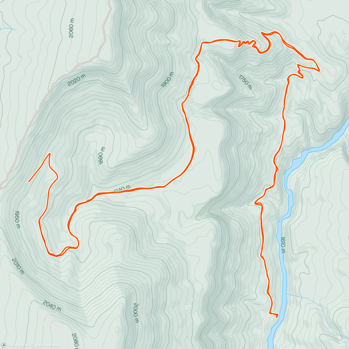Mapa da atividade, Ute Trail