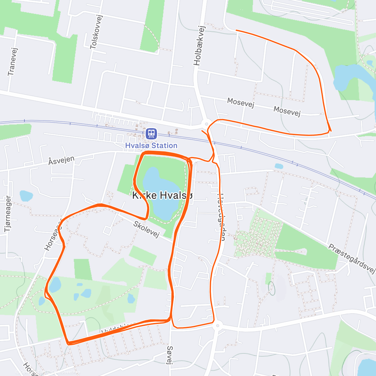 Map of the activity, Morning Run