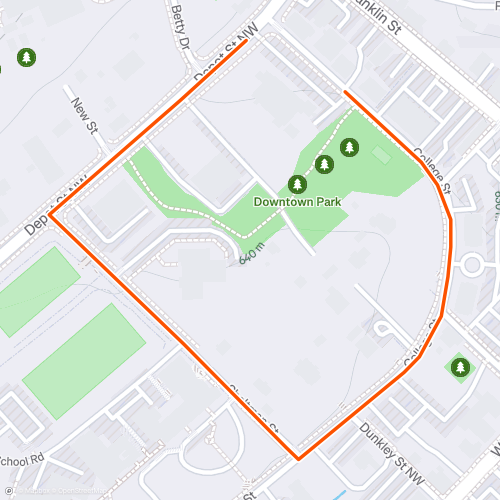 1 km Squad Run (Counterclockwise) 1.0 km Road Running Route on Strava
