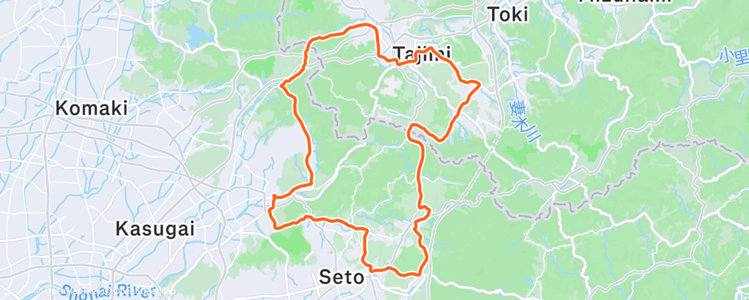 Карта физической активности (朝のライド)