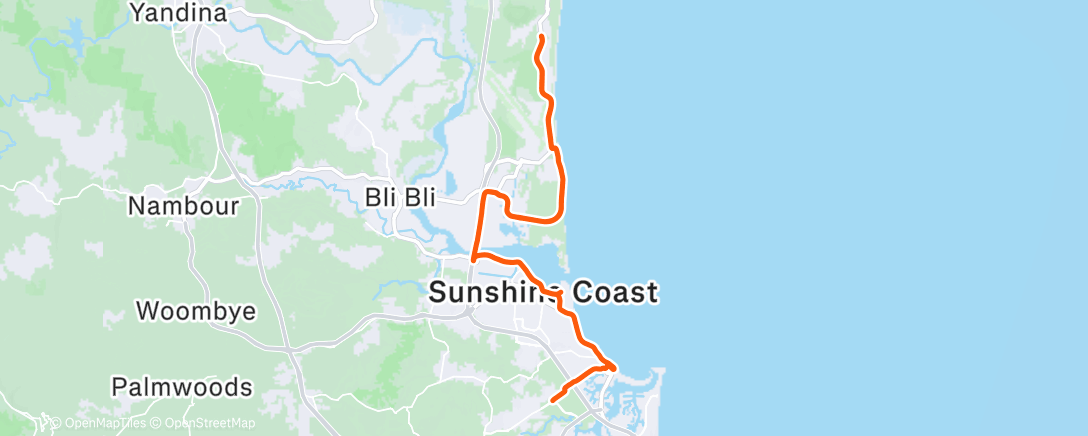 Map of the activity, Morning Ride