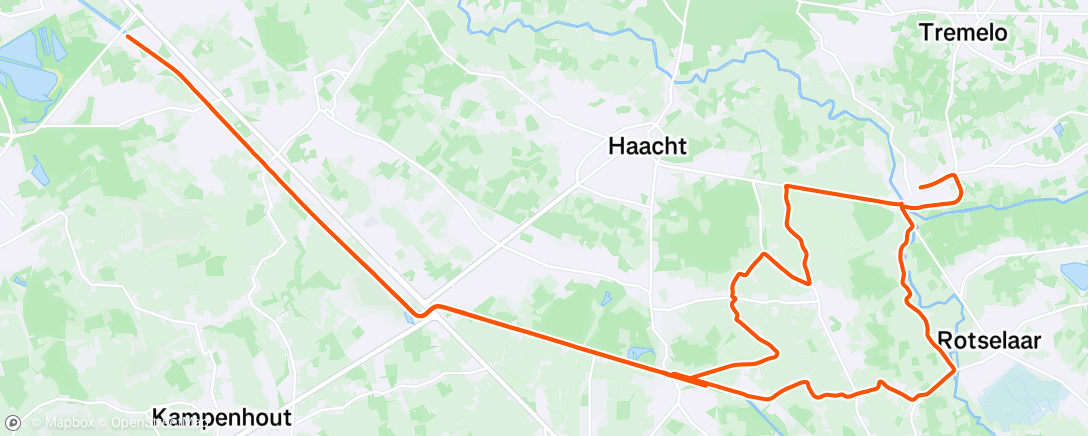 Map of the activity, Morning Ride