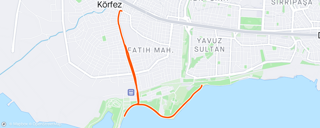 Map of the activity, Morning Run