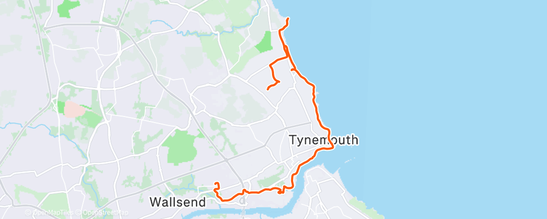 Map of the activity, Afternoon Ride