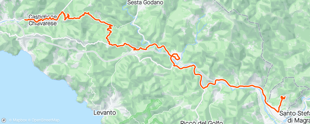 Mapa da atividade, Afternoon Ride