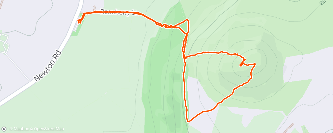 Map of the activity, Roseberry Topping