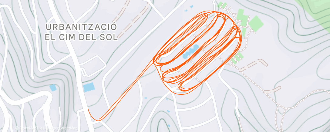 Map of the activity, 12/12/2025 Sober run