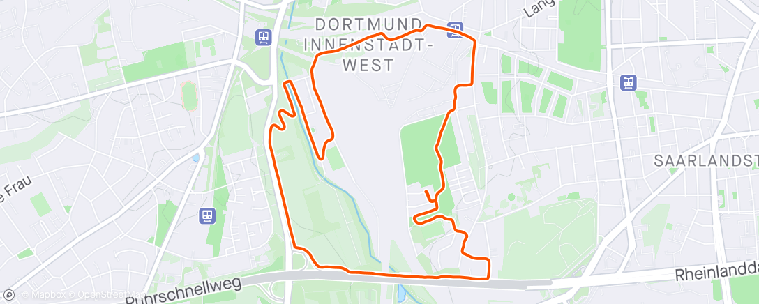 Map of the activity, Dorstfelder Allee
