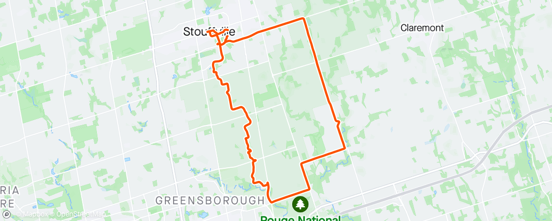 Map of the activity, Morning Gravel Ride (9/100)