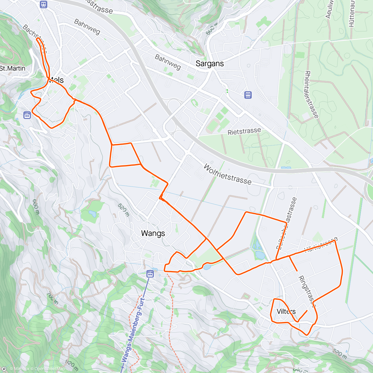 Map of the activity, Tempowechsellauf + Sonnenschein ☀️😅