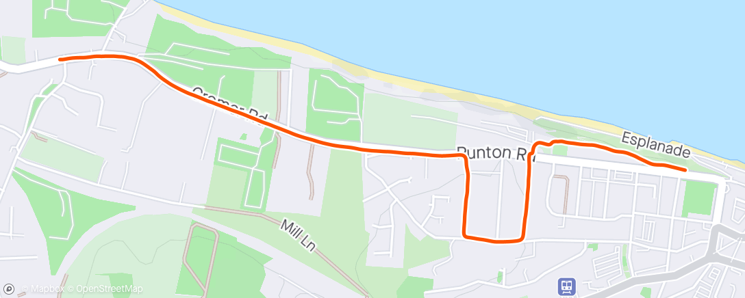 Map of the activity, Jog Home