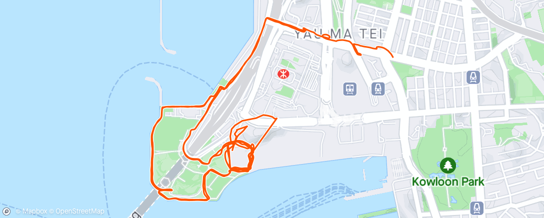 Map of the activity, Came here to lose my vacay fat
