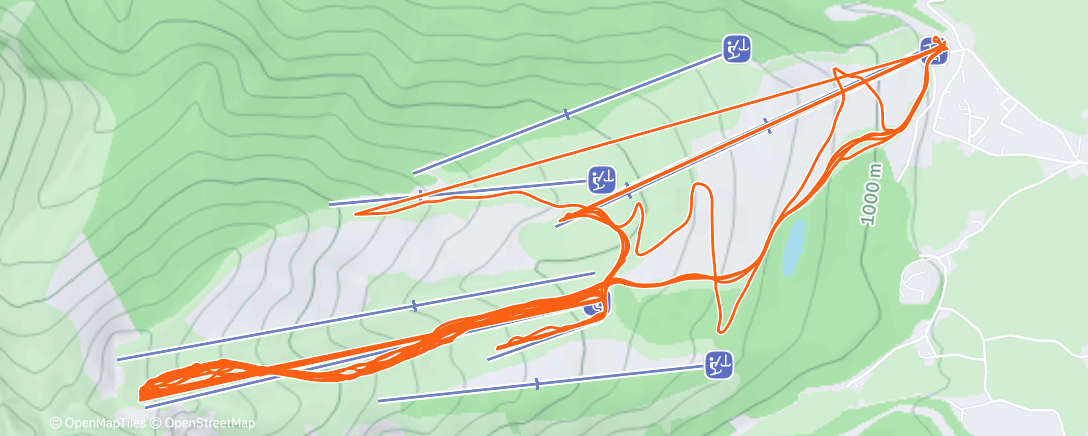 Карта физической активности (Morning Alpine Ski)
