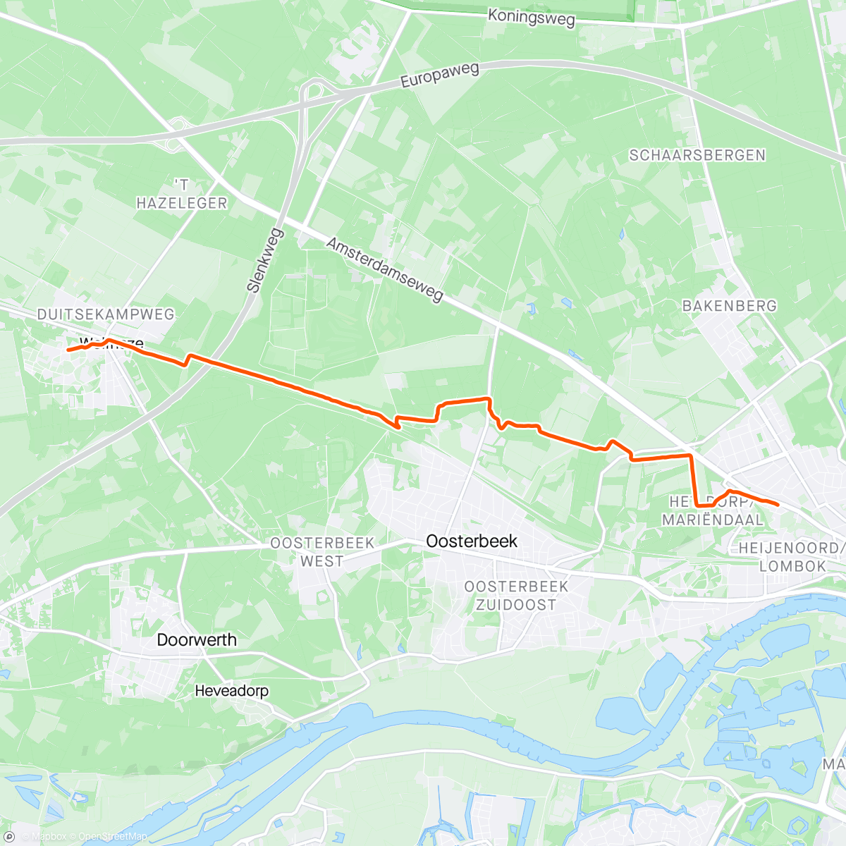 Map of the activity, Run 3/5