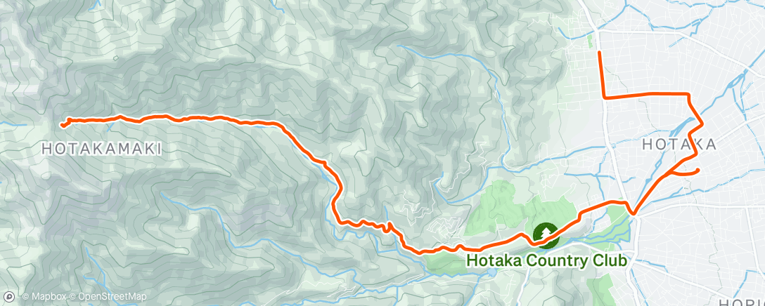 Map of the activity, Morning Hike