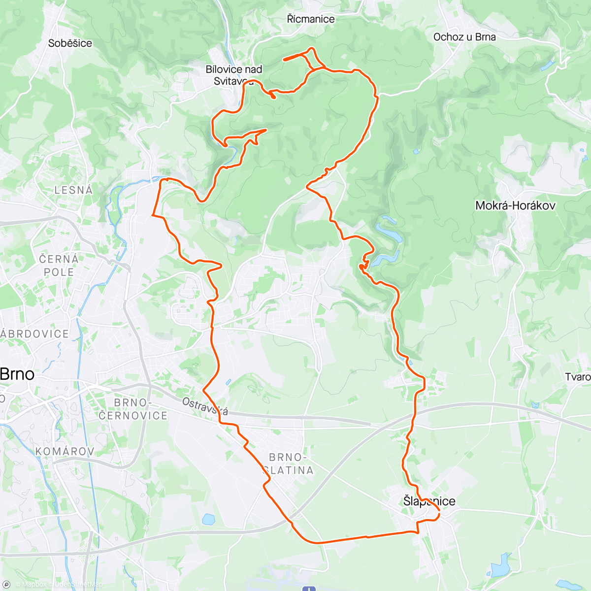 Mappa dell'attività Na pár trailů a nachmelenou opici s BF chlapci