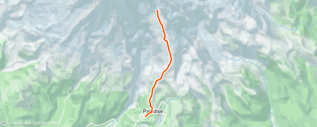 Map of the activity, Lunch Hike