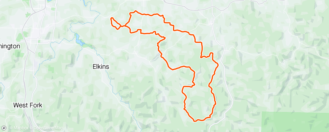 Карта физической активности (Too many hills - Highlands Gravel)