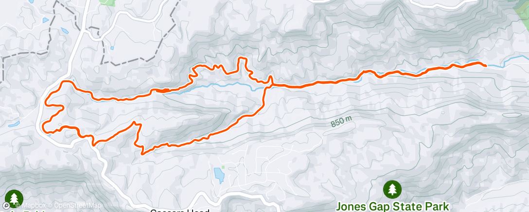 Map of the activity, Morning Hike