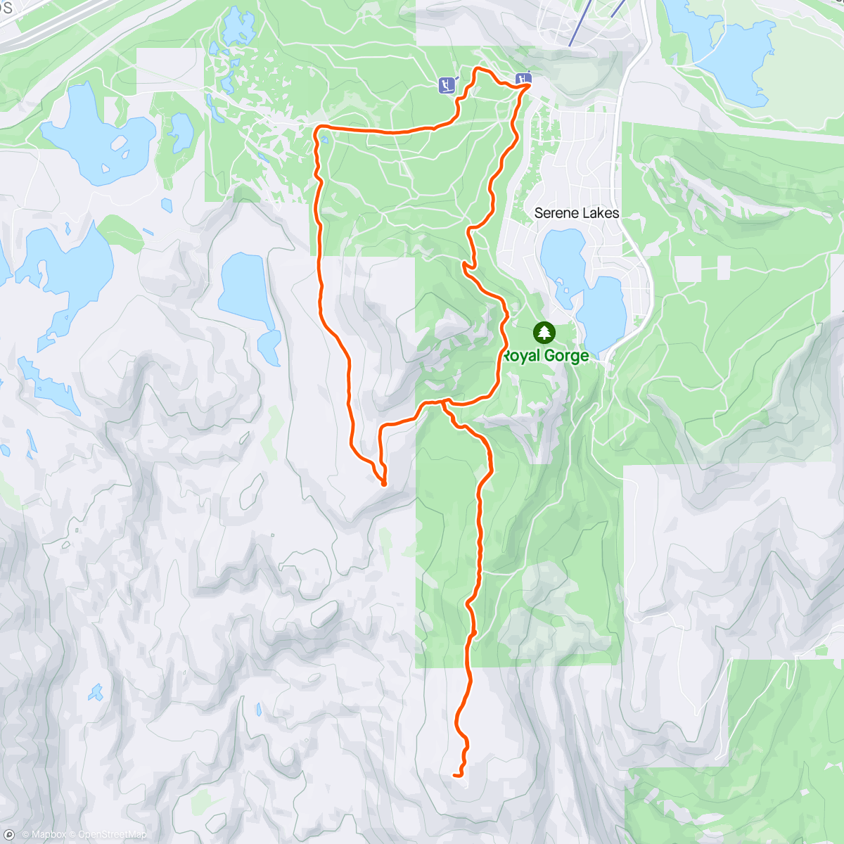 Map of the activity, Last Gorge (skate)