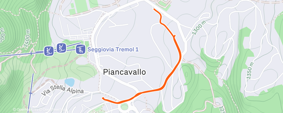 活动地图，Camminata dell'ora di pranzo